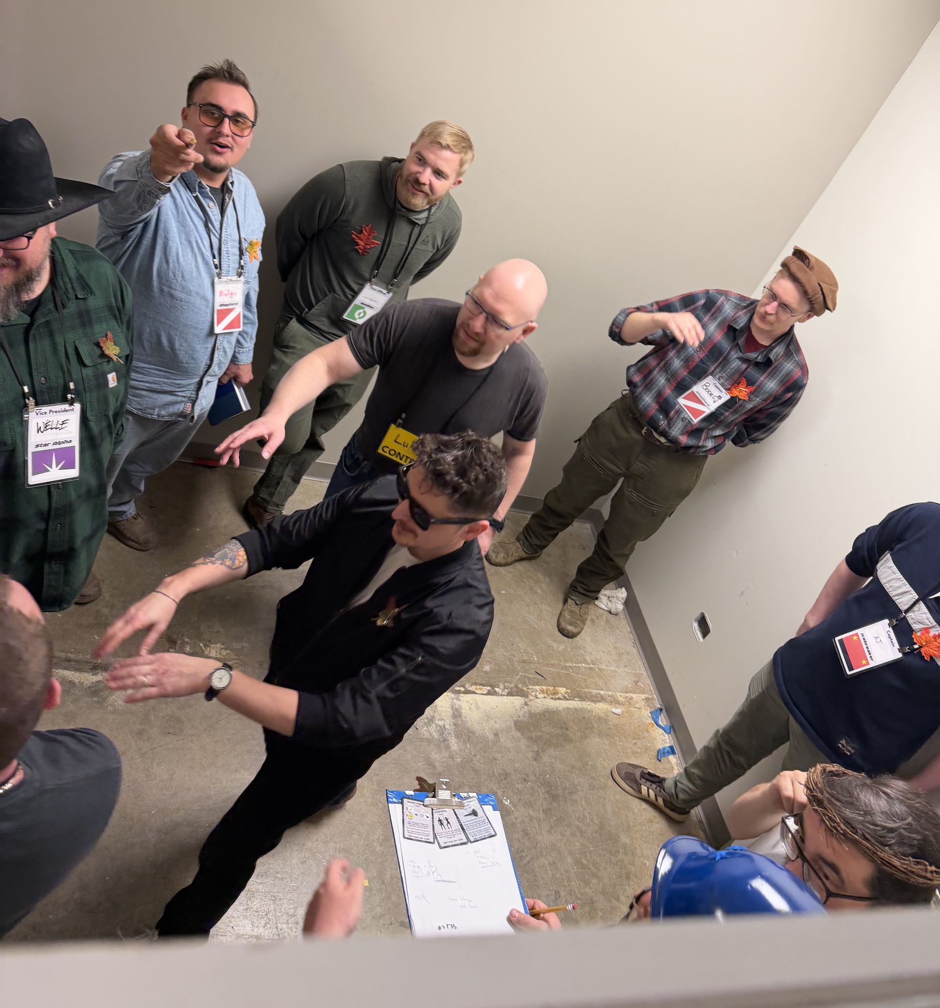 A secret ritual in progress