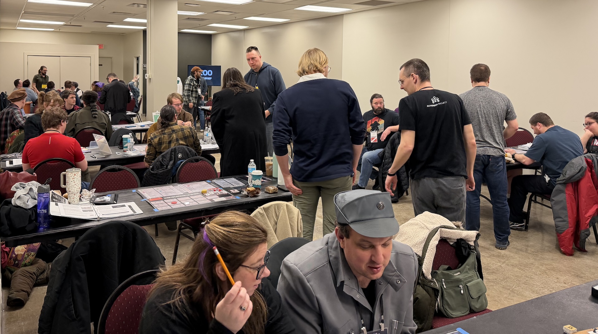 The game in full swing