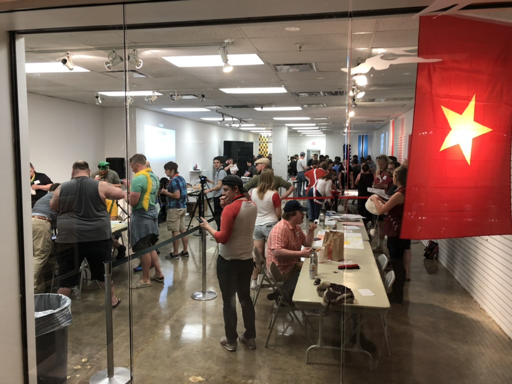 The game in full swing