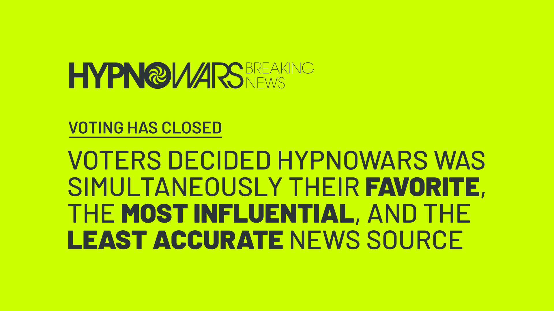 HypnoWars' final assessment